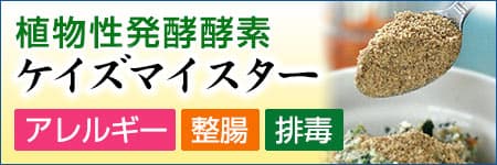 アレルギーでお悩みの方に植物性発酵酵素ケイズマイスター